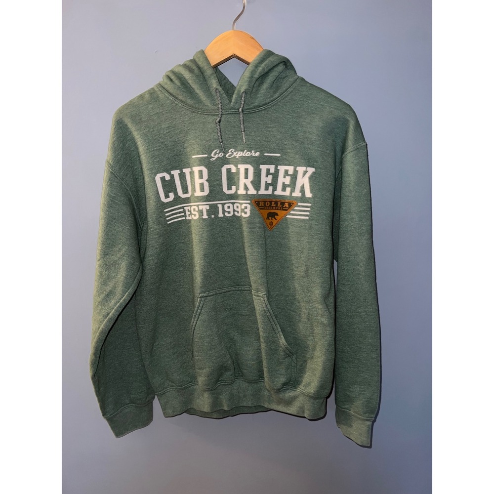 Gildan Heavy Blend‎ Cub Creek Rolla Missouri Heather Green Hoodie Small